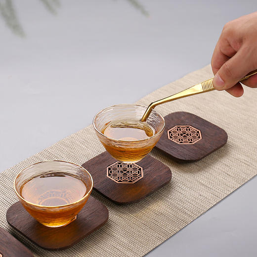 台隆金黑檀八角窗花杯垫（6片） 商品图6