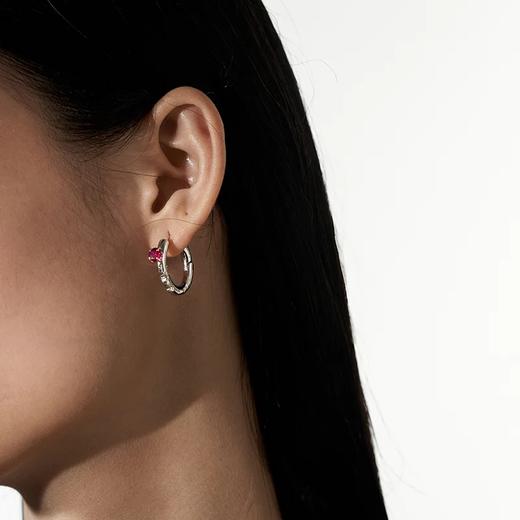 红宝石镶嵌不规则耳环（单只） 商品图2