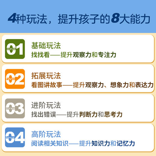 全脑思维训练大书（共8册）专注力观察力益智科普游戏书 商品图4