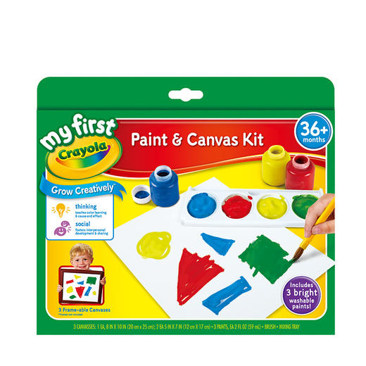 绘儿乐幼儿系列可水洗颜料及画布套装CYLC81-1362 商品图3