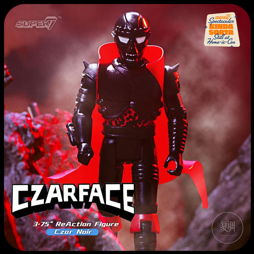 现货 Super7 Czarface - Blacked Out SDCC 3.75寸 挂卡 商品图0