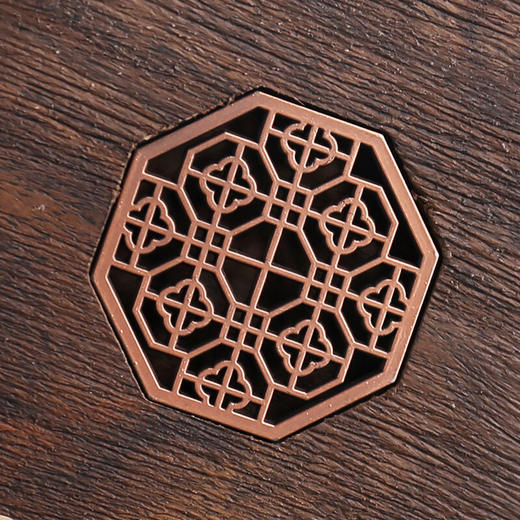 台隆金黑檀八角窗花杯垫（6片） 商品图4