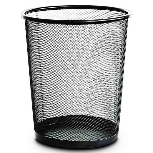 得力9190中号圆纸篓(黑)(只)266x218x280mm 商品图0
