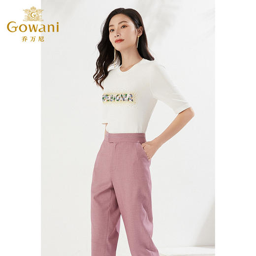 乔万尼短袖针织衫新品弹力舒适EI3M201 商品图2