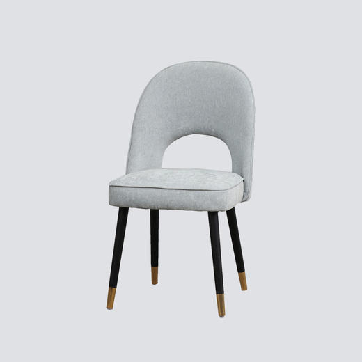 NS家居nsfurniture软包布艺黑金脚餐椅多色单椅NSDC-1230 商品图0