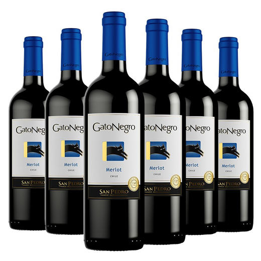 智利黑猫梅洛红葡萄酒750ml*1瓶/2瓶/6瓶 商品图2