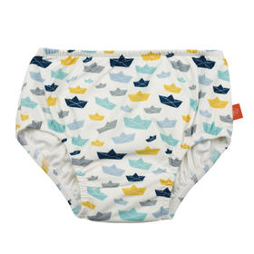 LASSIGLASSIG男童防漏泳裤-小纸船[白/蓝]1431002102