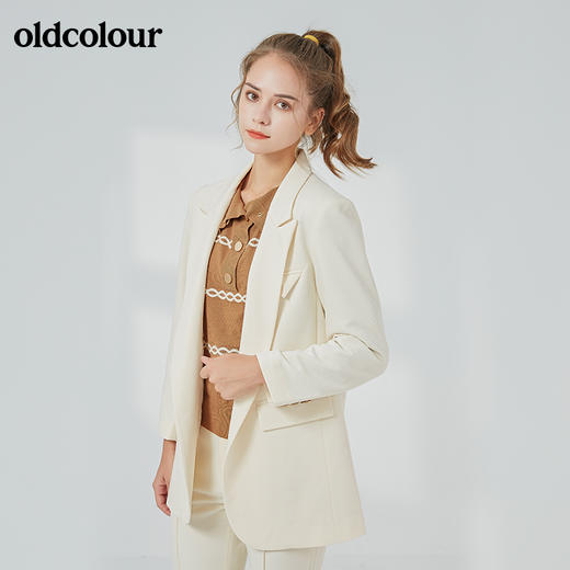 oldcolour秋季商场同款时尚气质百搭西服外套女N33048348 商品图3
