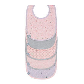 LASSIG防水围嘴套装5IN1-粉色LASC1311002809