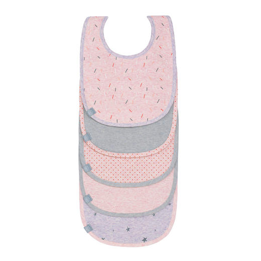 LASSIG防水围嘴套装5IN1-粉色LASC1311002809 商品图0