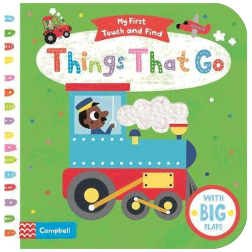 【英文原版】去往哪里 Things that Go 3-6岁 我的第一本触摸书 My First Touch and Find系列 儿童认知 科学启蒙 STEM教育 商品图1