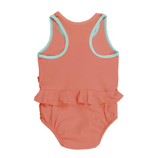 LASSIGLASSIG女童连体泳衣-冰淇淋[白/橙]1431003806 商品图1