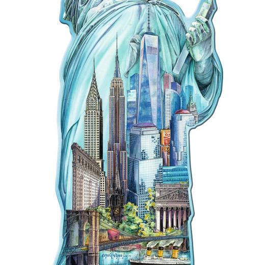 Ravensburger拼图 平面异形拼图1000片自由女神RAVC161515 商品图2