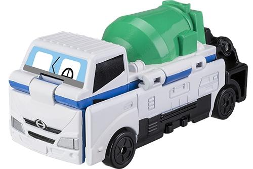 万代 Bandai反反变身车-HINO搅拌车变身JAF拖吊车77750 商品图4