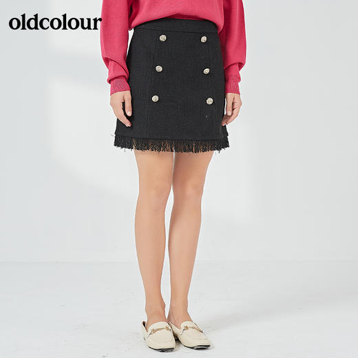 oldcolour秋季商场同款时尚包臀短裙N33061377 商品图1