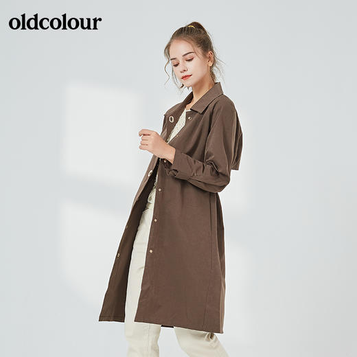 oldcolour秋季商场同款时尚气质风衣外套女N33047320 商品图4