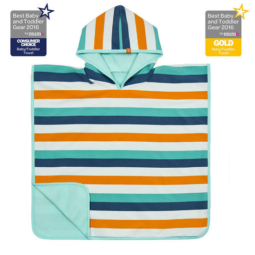 LASSIGLASSIG男童浴巾/沙滩巾-蓝条纹[蓝色系]1433004905 商品图0