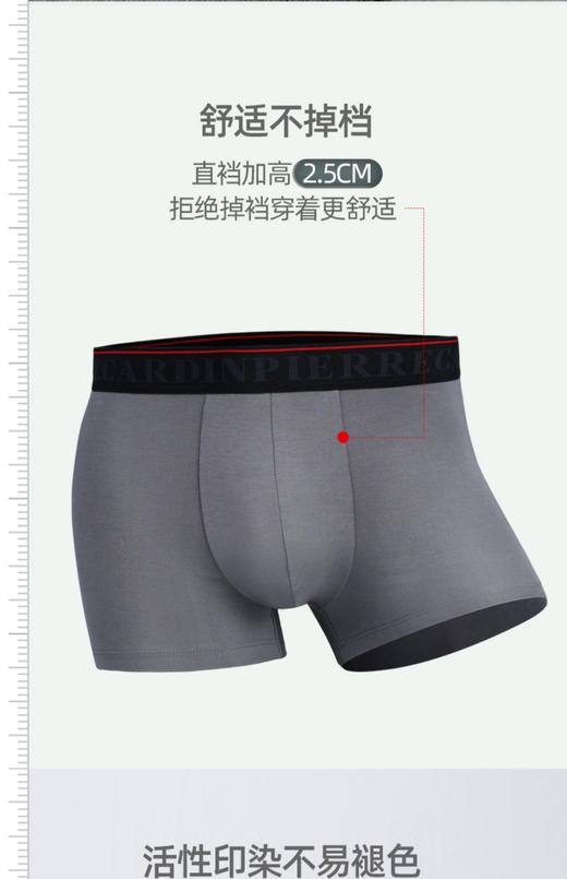 【双11狂欢季】皮尔卡丹男薄款平口裤三条装 商品图4