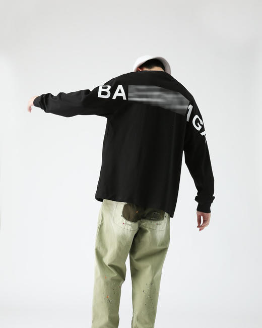 背后字母 落肩薄款圆领卫衣 特惠 Z-7769 商品图7