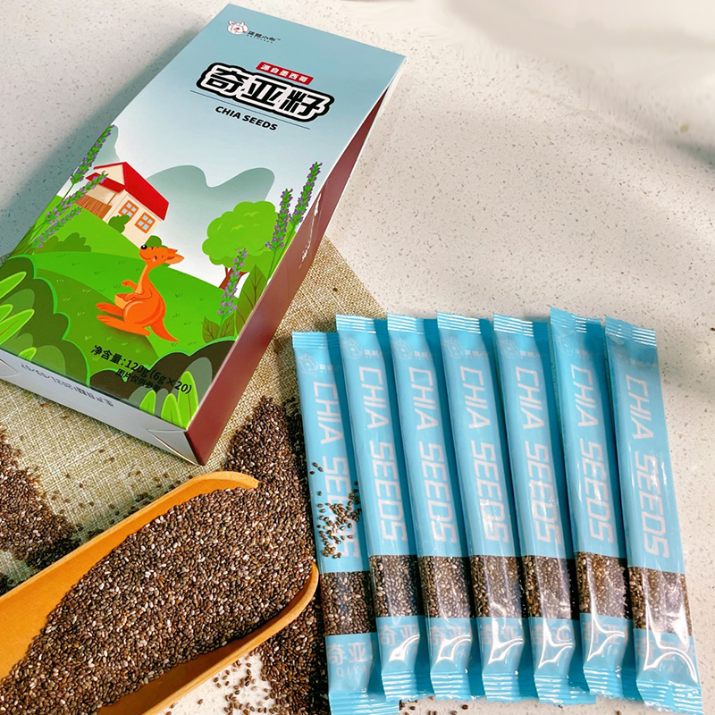 袋鼠小布  墨西哥进口便携装奇亚籽  6g*20条/盒