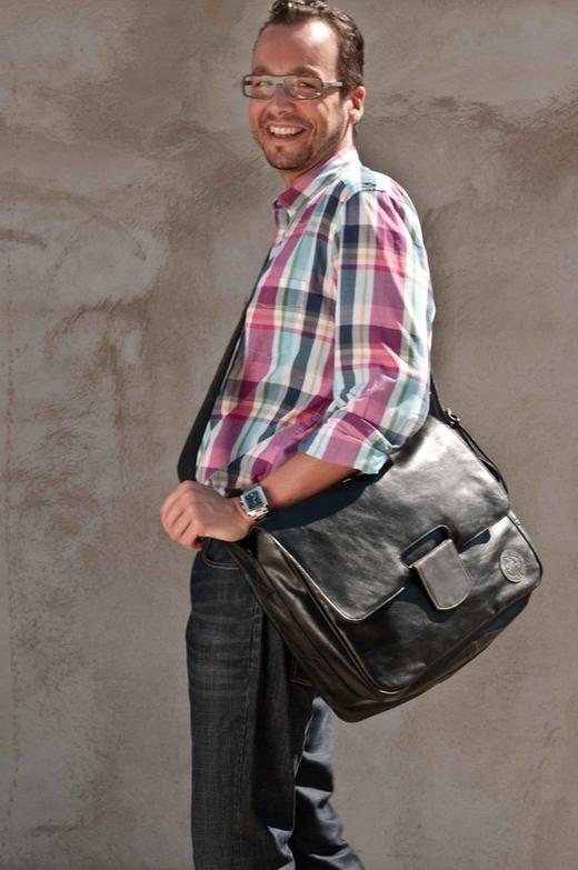 LASSIG商务爹地单肩包LASCLMB301 商品图0