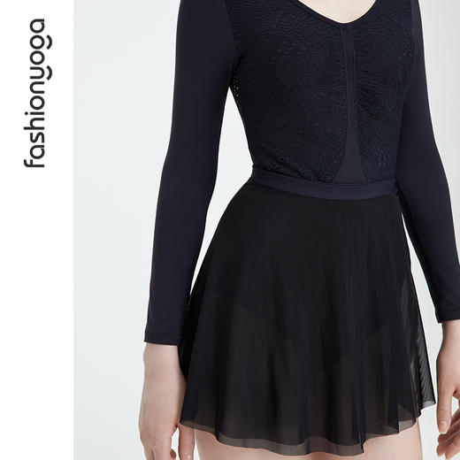 【特卖不退换】F11551凡圣瑜伽一片式绑带运动短裙透气防走光外搭遮臀修身瑜伽裙 商品图10