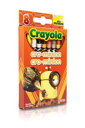 绘儿乐小黄人奇特造型8色彩色蜡笔52-4380