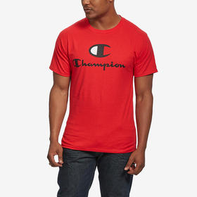  Champion 美版男女夏季新款双logo百搭休闲圆领短袖T恤