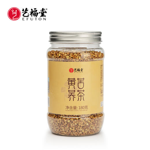 艺福堂 特级黄苦荞茶 大凉山黄金荞麦茶 180g/罐 商品图0