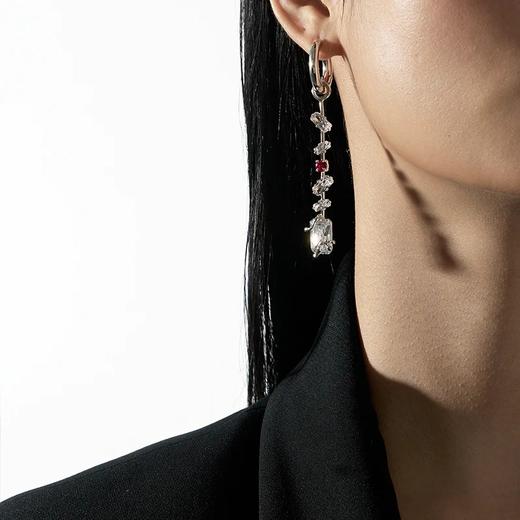 红宝石钻链藤蔓锆石长款耳环（单只） 商品图3