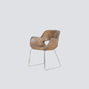 NS家居nsfurniture进口真皮单椅餐椅NSCC-Merino*Light Brown 商品缩略图2