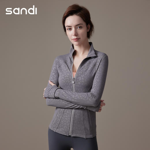 sandi花纹拉链套指外套SH21E02 商品图3