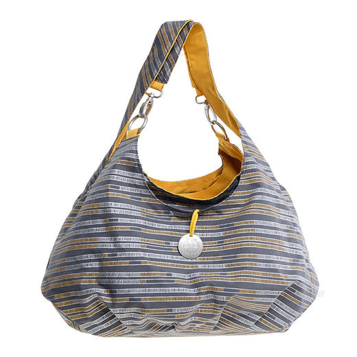 LASSIGGoldLabel系列妈咪包-单肩包麻灰条LASCLSB140 商品图1