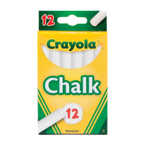 绘儿乐12支白色无尘粉笔50-1402