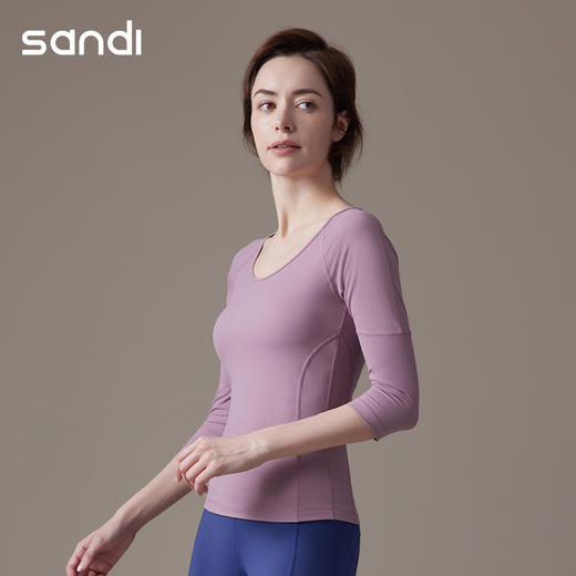 sandi瑜伽服七分袖SU21C09 商品图3