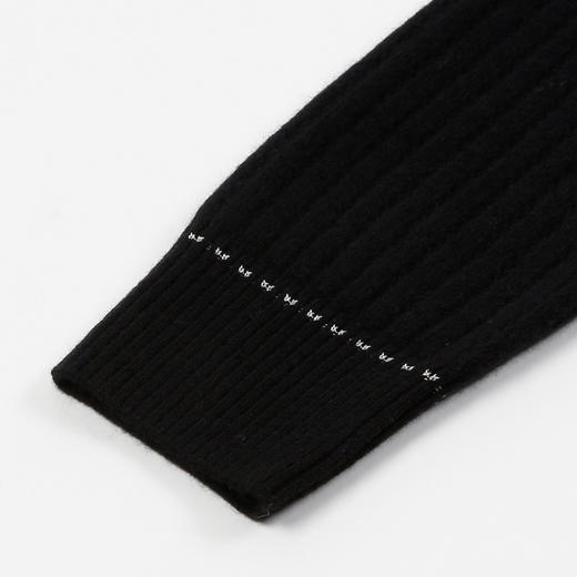 METTE羊绒世家21年秋冬女新品100%山羊绒衫时尚装饰黑色针织开衫 商品图4