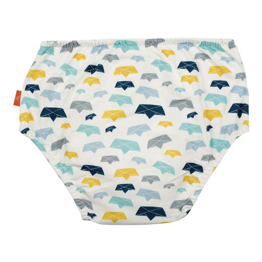 LASSIGLASSIG男童防漏泳裤-小纸船[白/蓝]1431002102 商品图1