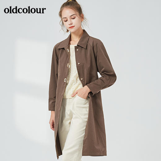 oldcolour秋季商场同款时尚气质风衣外套女N33047320 商品图3