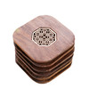 台隆金黑檀八角窗花杯垫（6片） 商品缩略图0