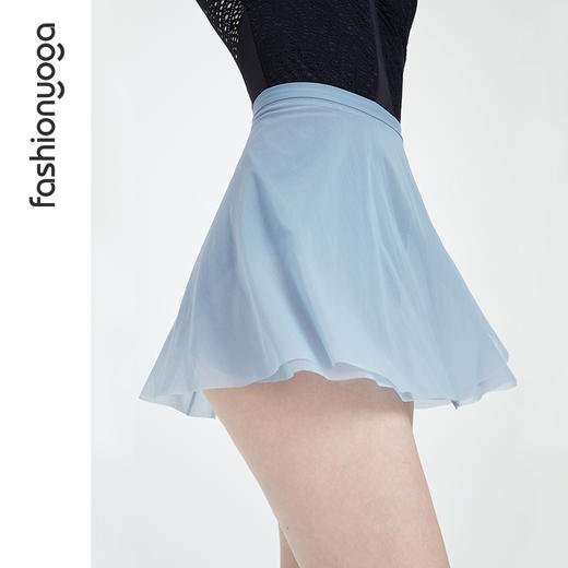 【特卖不退换】F11551凡圣瑜伽一片式绑带运动短裙透气防走光外搭遮臀修身瑜伽裙 商品图1