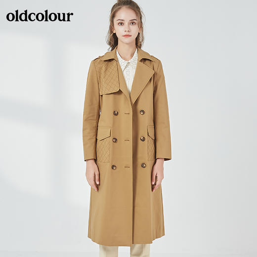 oldcolour秋季商场同款时尚中长款风衣女N32047251 商品图4