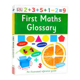 DK数学术语词汇工具书 英文原版 First Maths Glossary 插图字典词典 数学用语概念参考书 英文版进口原版英语书籍