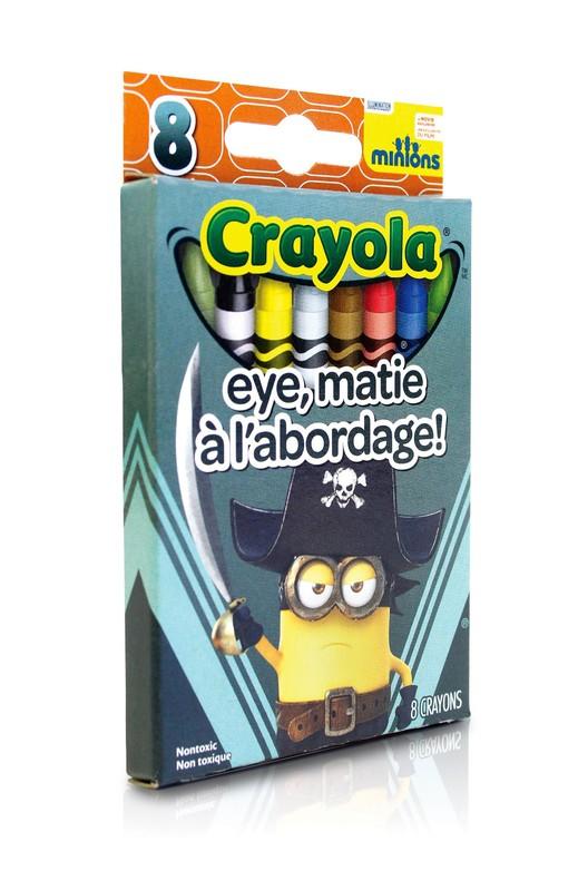 绘儿乐小黄人海盗造型8色彩色蜡笔52-4384 商品图0