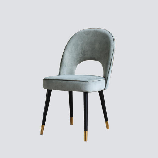 NS家居nsfurniture软包布艺黑金脚餐椅多色单椅NSDC-1230 商品图1