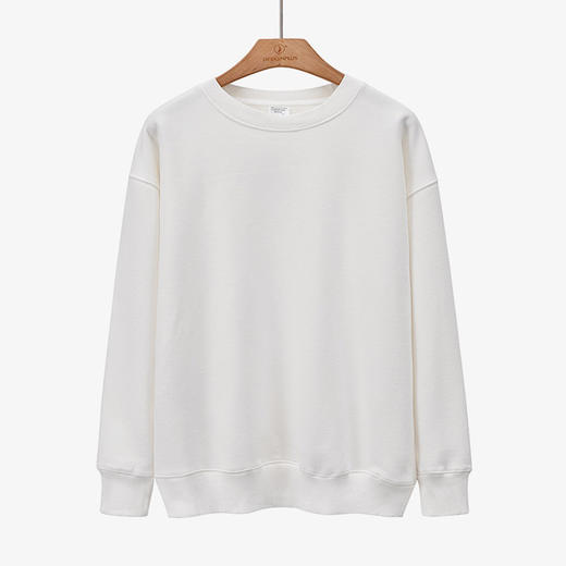 【卫衣】加绒加厚卫衣女秋冬季新款保暖韩版圆领纯色宽松女士套头卫衣外穿 商品图6