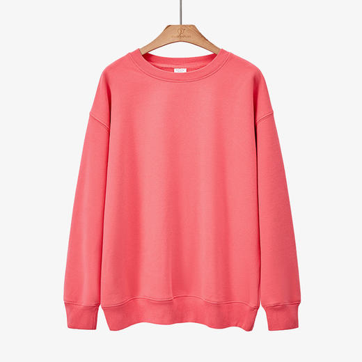 【卫衣】加绒加厚卫衣女秋冬季新款保暖韩版圆领纯色宽松女士套头卫衣外穿 商品图12