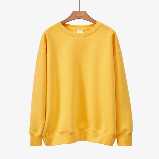 【卫衣】加绒加厚卫衣女秋冬季新款保暖韩版圆领纯色宽松女士套头卫衣外穿 商品图5