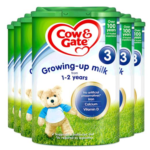 HNMG  （英国直邮）英国牛栏Cow＆Gate恩贝儿奶粉 3段 （1-2岁）800g*4罐 商品图0