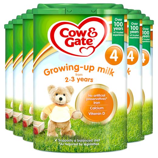 HNMG  （英国直邮）英国牛栏Cow＆Gate恩贝儿奶粉 4段 （2-3岁）800g*4罐 商品图0