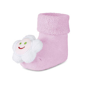 思丹乐卡通摇铃袜-花朵（4-6M）8341703